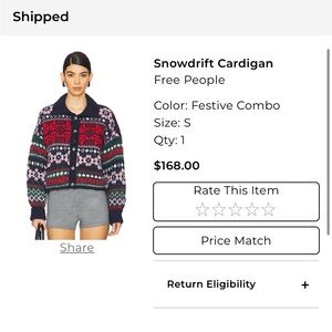 Free People Snowdrift Cardigan